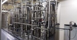 Portada con tubo acero inox industria hidrica