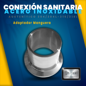 Adaptador Manguera Conexion Sanitaria Acero Inoxidable
