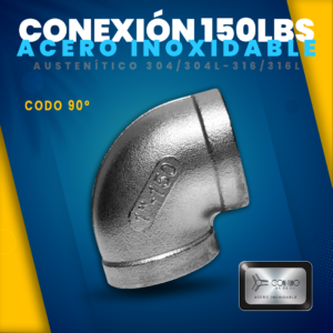 Codo 90 150 Acero Inoxidable