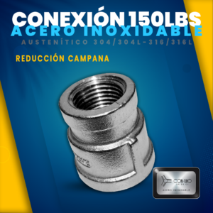 Reduccion concentrica 150 Acero Inoxidable