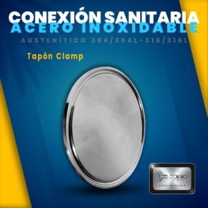 Tapon clamp linea sanitaria