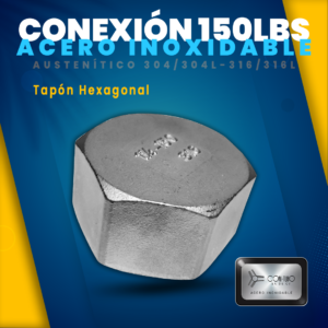 Tapon hex 150 Acero Inoxidable