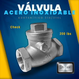 Valvula check Acero Inoxidable