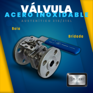 Valvula bola brida Acero Inoxidable