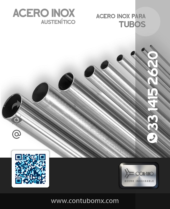 Banner tubos acero inox