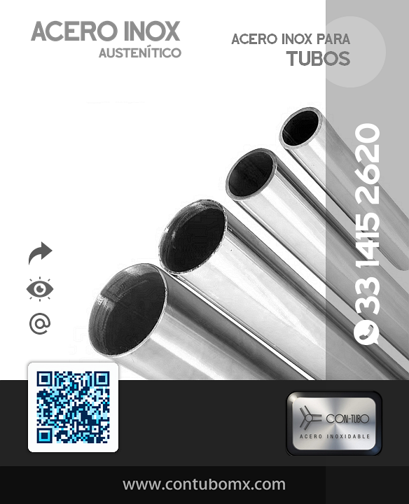 Banner tubos acero inox